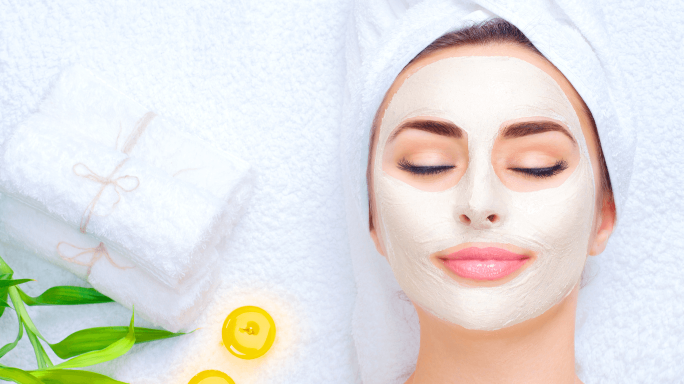 Woman enjoying a relaxing facial treatment with a hydrating mask at The Vintage Avenue Skin Clinic in Biggleswade — showcasing expert skincare and calm, elegant surroundings.