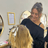 Jayne, colour technician at Vintage Avenue, applying foils for highlights on a client